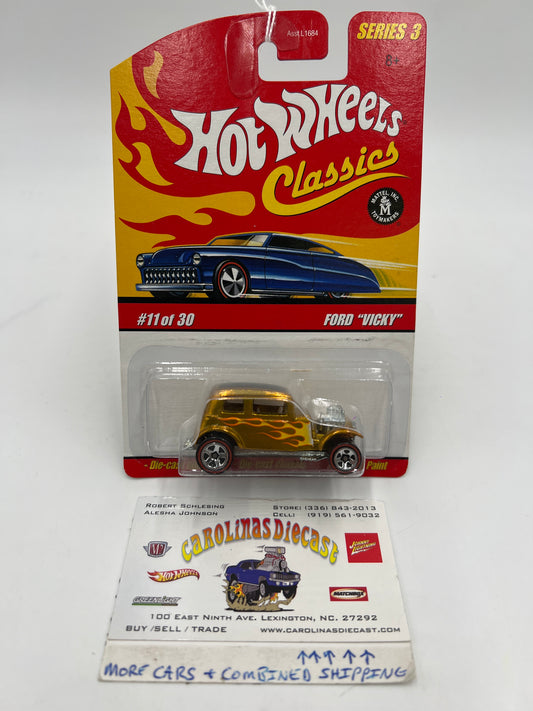 2007 Hot Wheels Classics Series 3 #11 Ford Vicky Gold