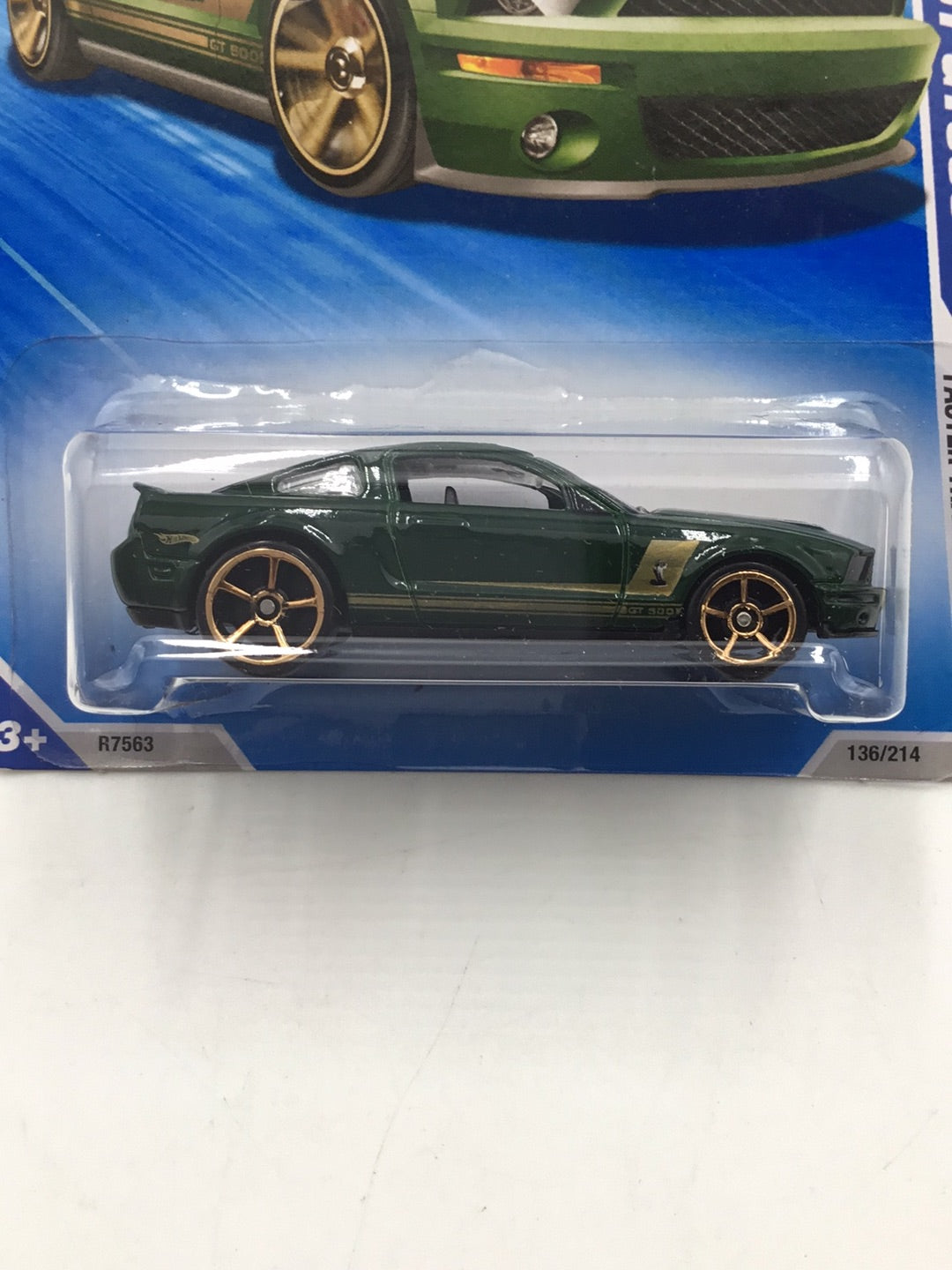 2010 Hot Wheels #136 2007 Ford Shelby Gt500 Green JJ7