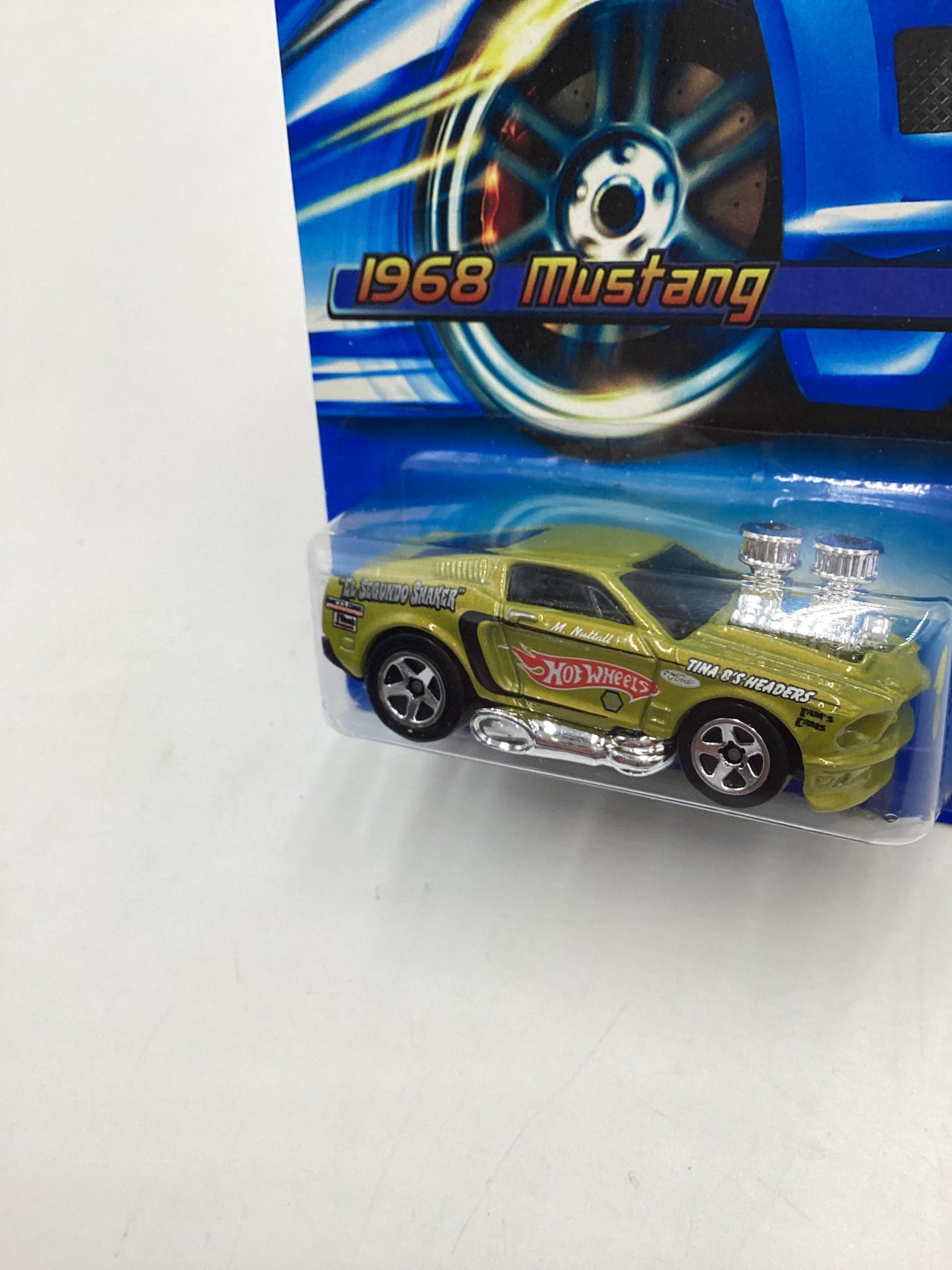 2006 Hot Wheels #128 1968 Mustang Tooned Green 24B