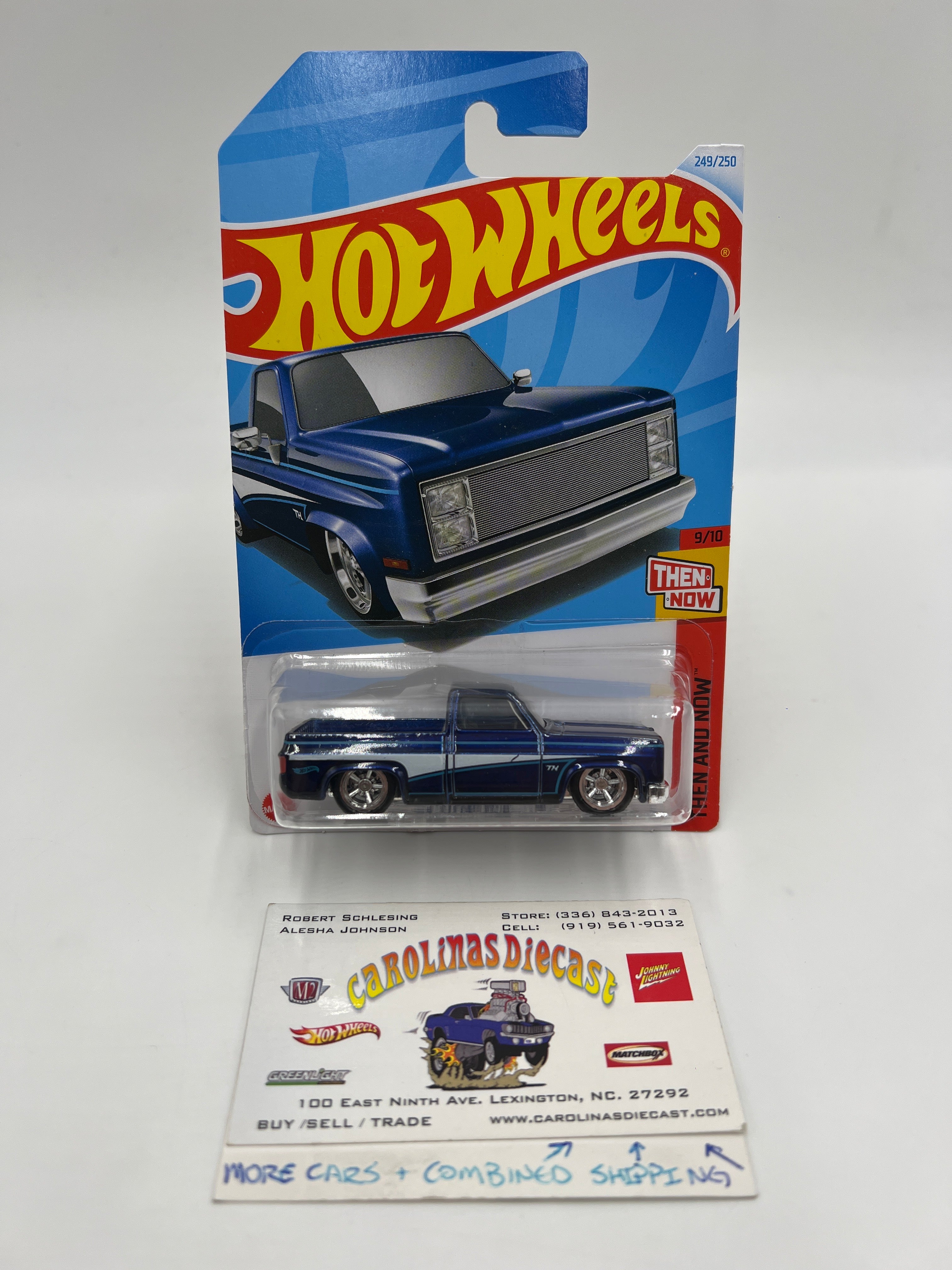 2024 Hot Wheels Super Treasure Hunt #249 83 Chevy Silverado Blue W
