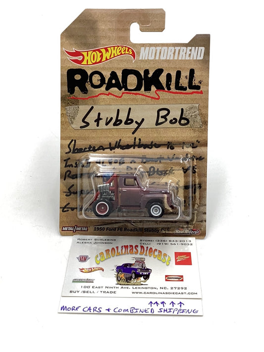 Hot Wheels Motortrend 1950 Ford F6 Roadkill Stubby Bob with protector