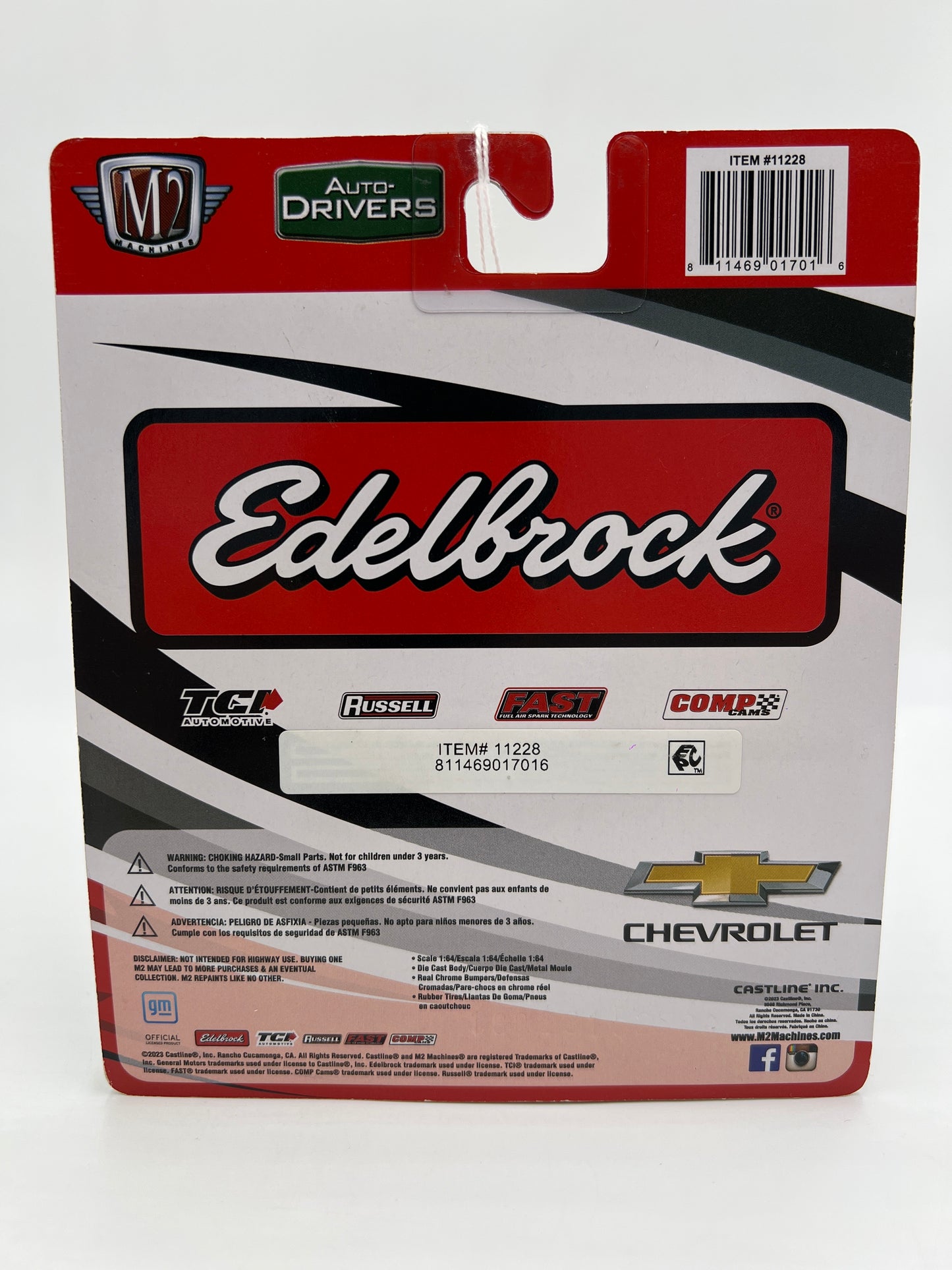 M2 Machines Auto-Drivers 1970 Chevrolet Camaro Z/28 RS Red/White Edelbrock Red/White R103