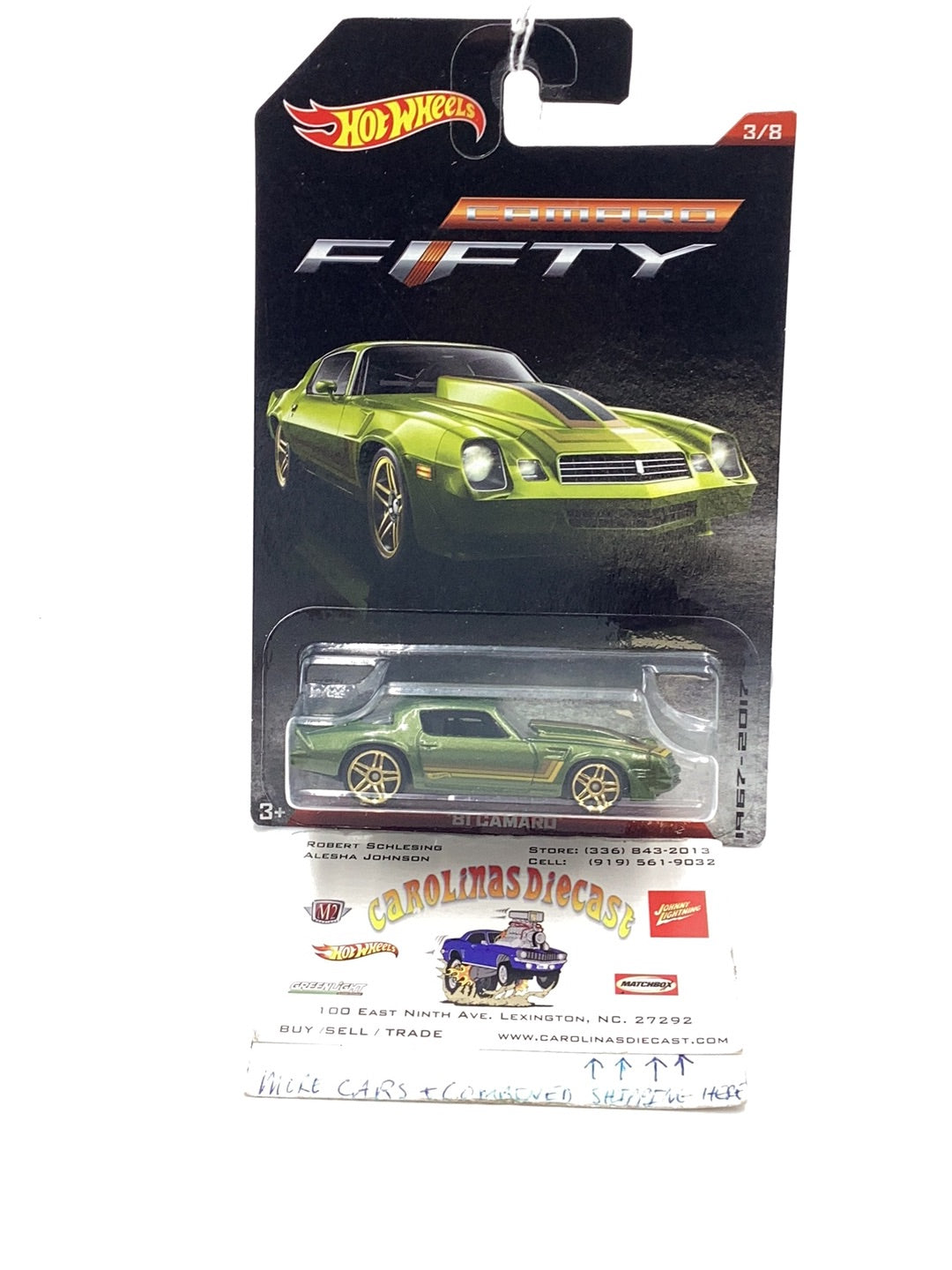 Hot Wheels 3/8 Camaro Fifty Series 81 Camaro 155F