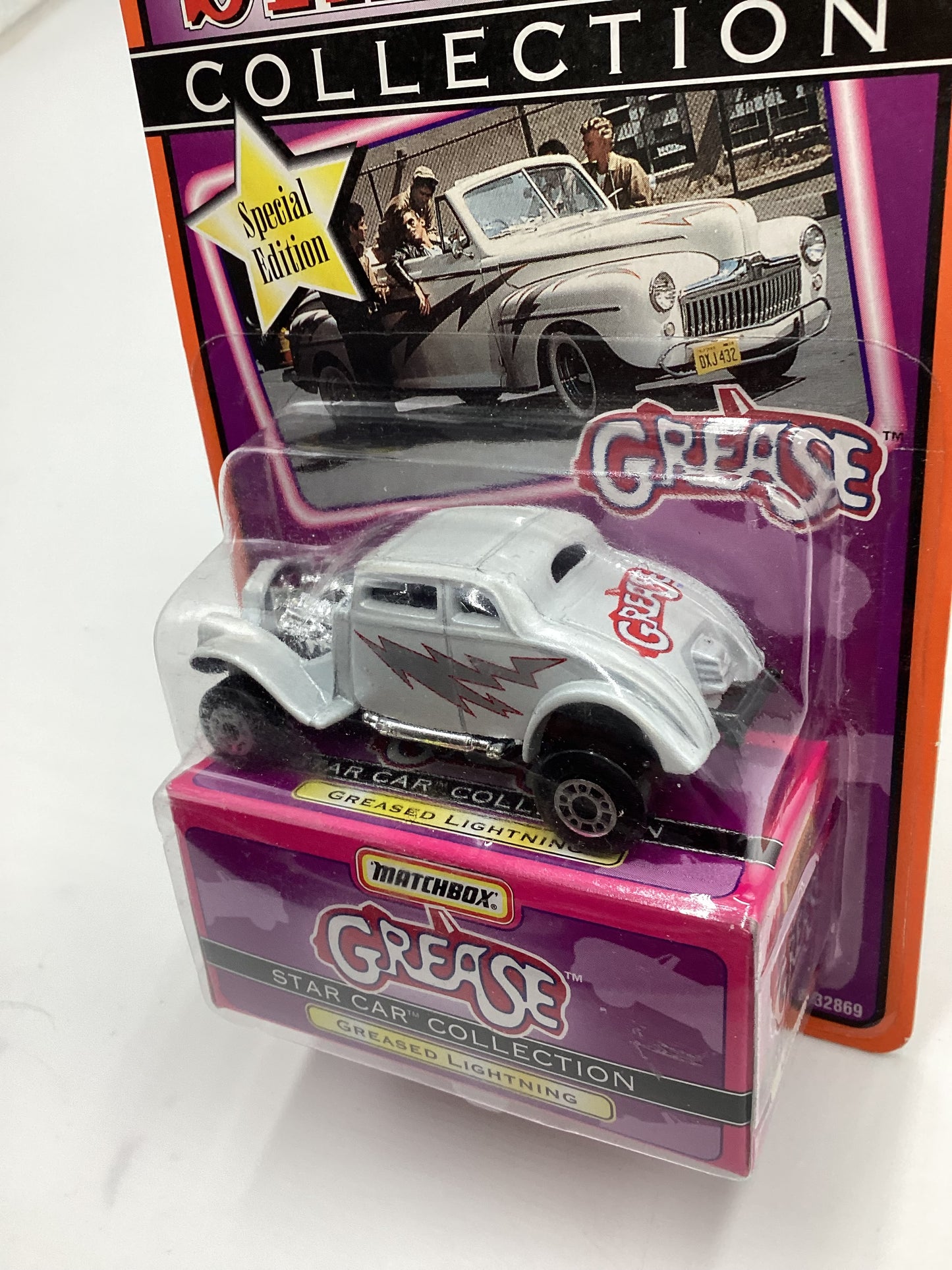 1997 Matchbox Star Car Collection Grease Greased Lightning White 208H