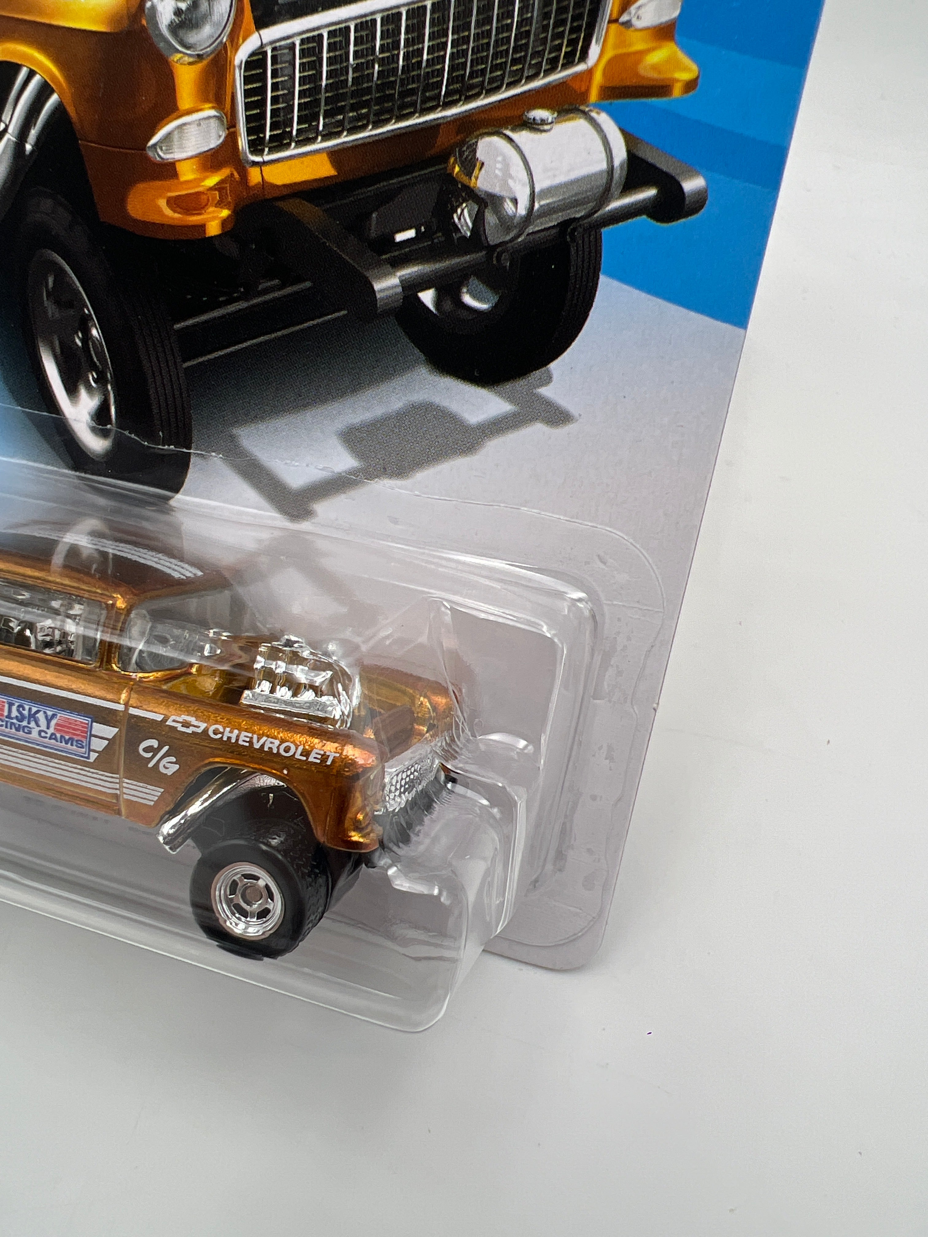 2020 Hot Wheels Legends Tour 55 Chevy Bel Air Gasser Gold W