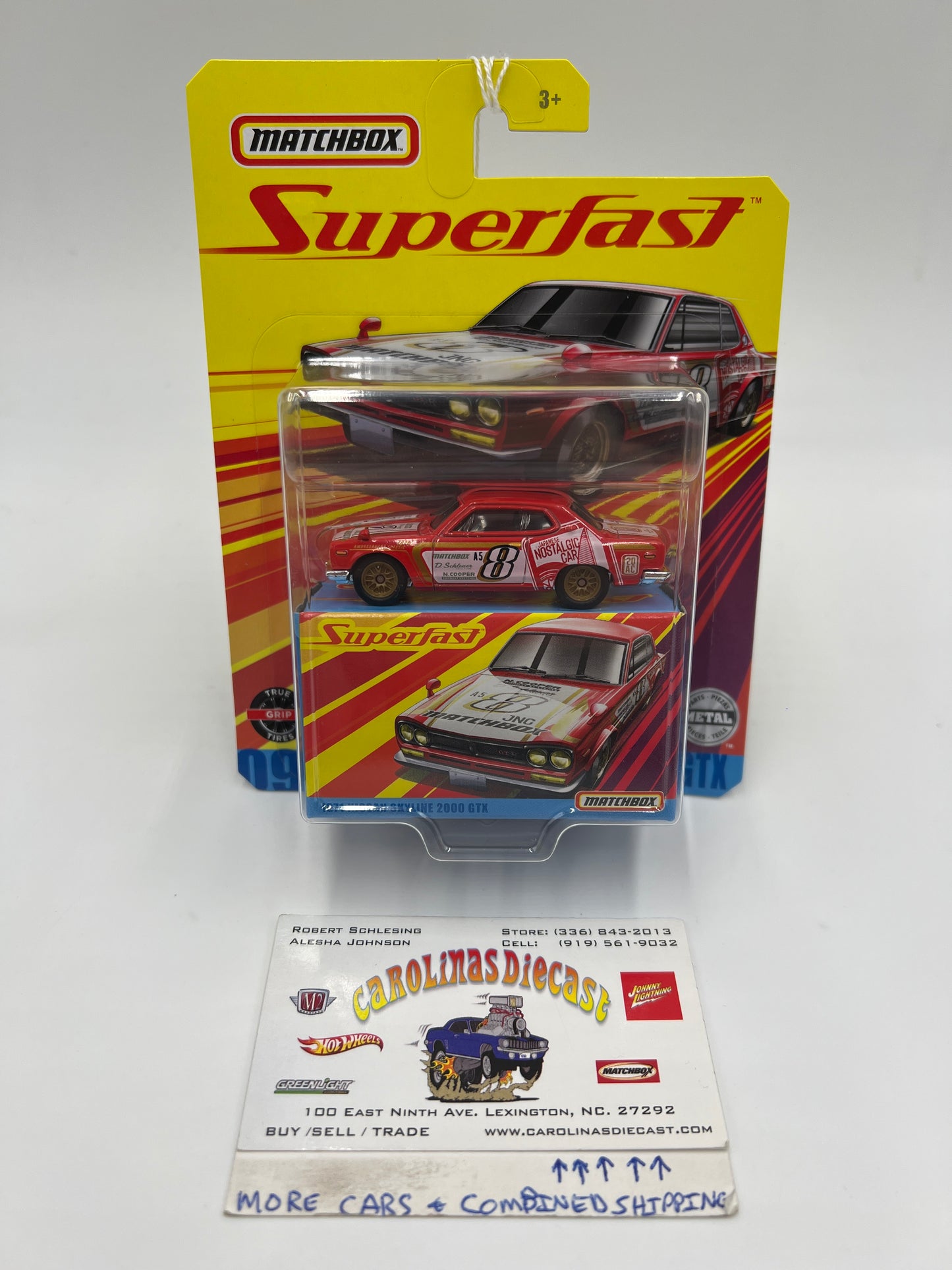 Matchbox Superfast #9 1971 Nissan Skyline 2000 GTX Red 173F