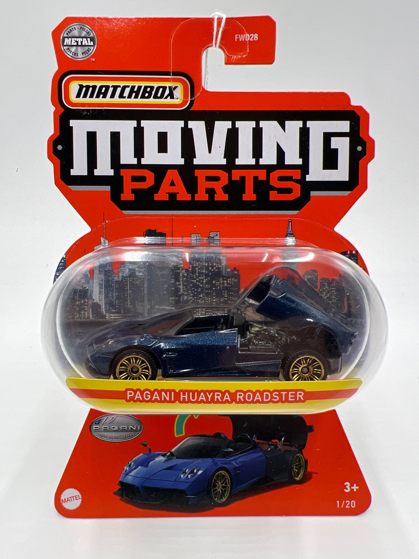 Matchbox Moving Parts #1 Pagani Huayra Roadster Dark Blue 163H