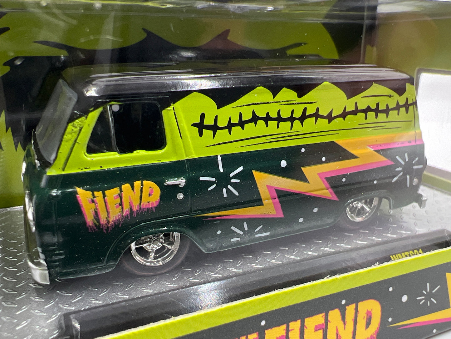 2025 M2 Machines Walmart Exclusive Halloween The Fiend 1965 Ford Econoline Van WMTS21