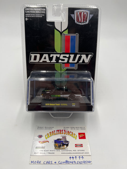 M2 Machines 1978 Datsun Truck Black HS03 194F