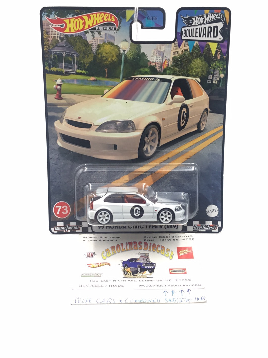 Hot Wheels Boulevard #73 1999 Honda Civic Type R (EK9)