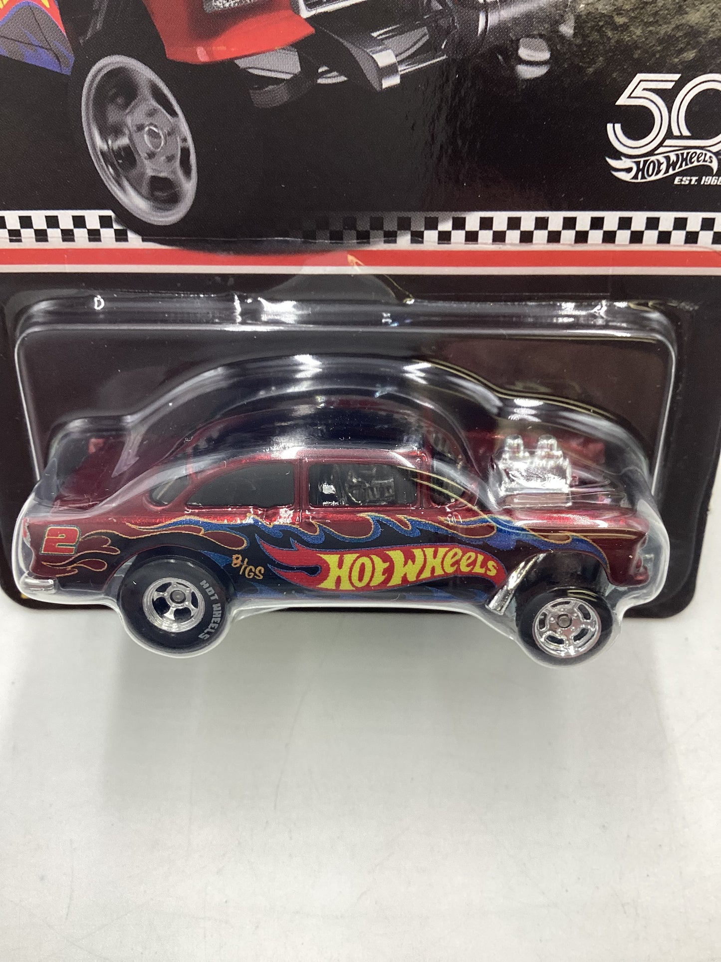 2018 Hot wheels RLC collector edition K- Mart 55 Chevy Bel Air Gasser with protector