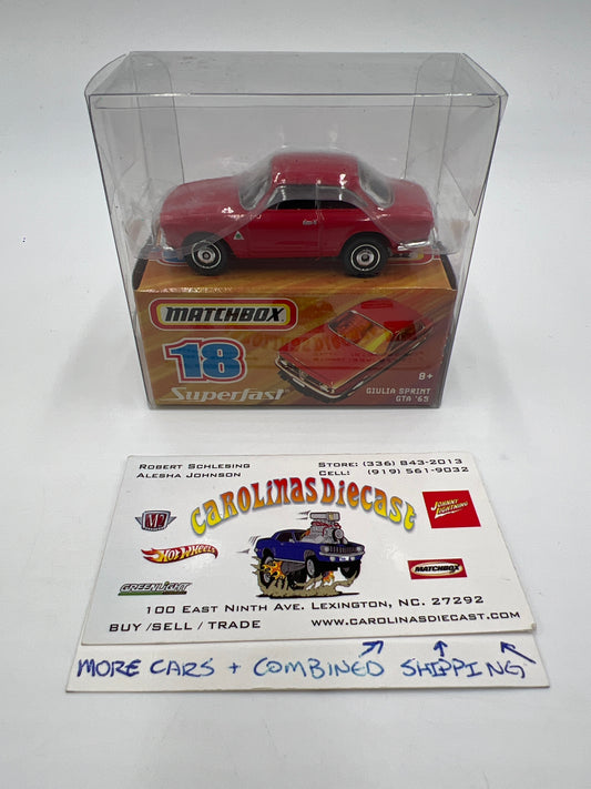 Matchbox Superfast #18 Giulia Sprint GTA 65 Red