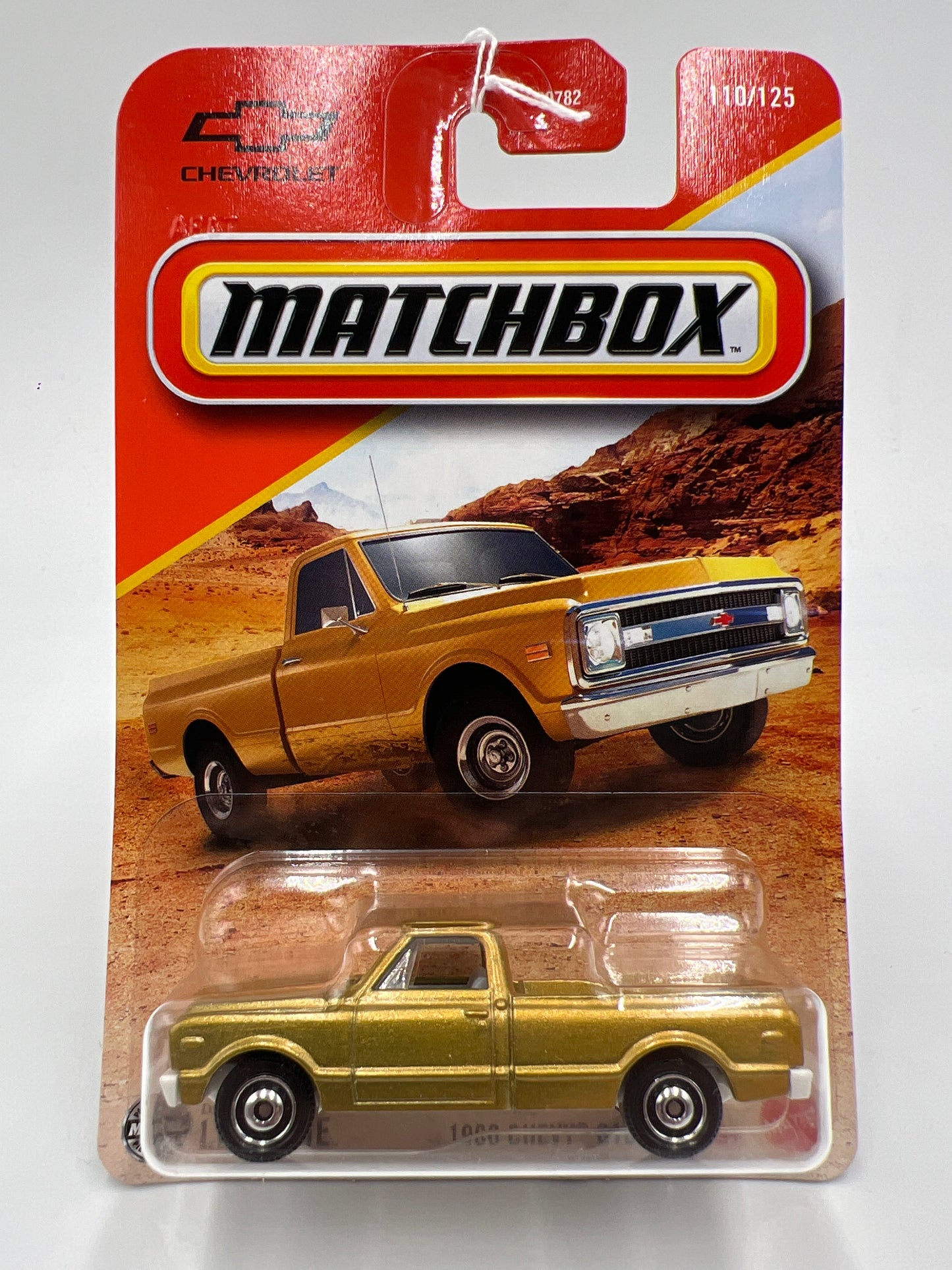 2025 Matchbox #110 1968 Chevy C10 Gold 213D