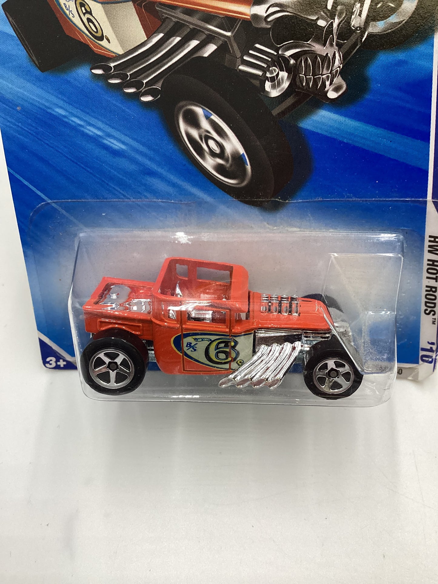 2010 Hot Wheels #143 Bone Shaker Orange 56A