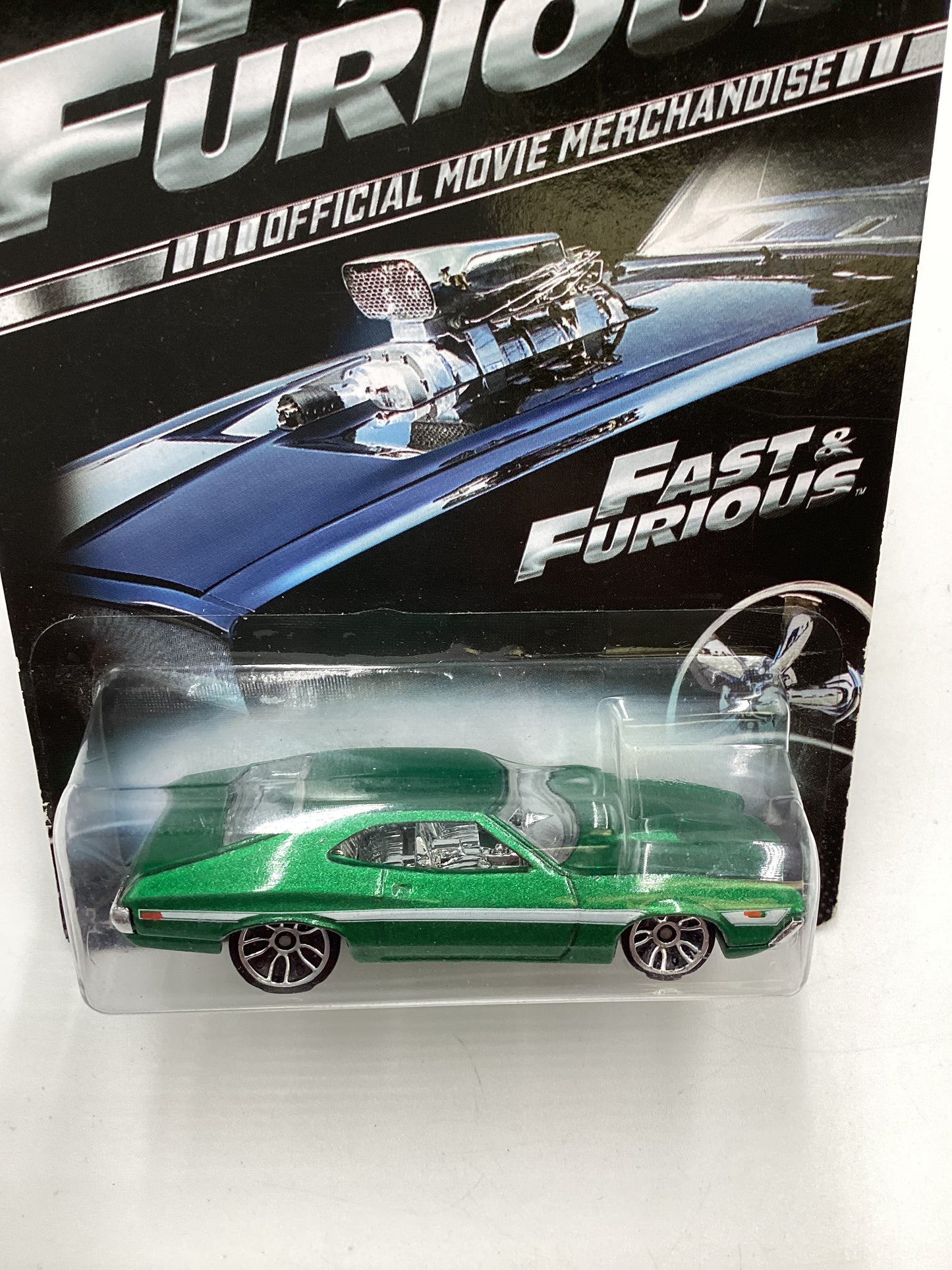 2014 Hot Wheels Fast & Furious #5 72 Ford Grand Torino Sport Green 69E