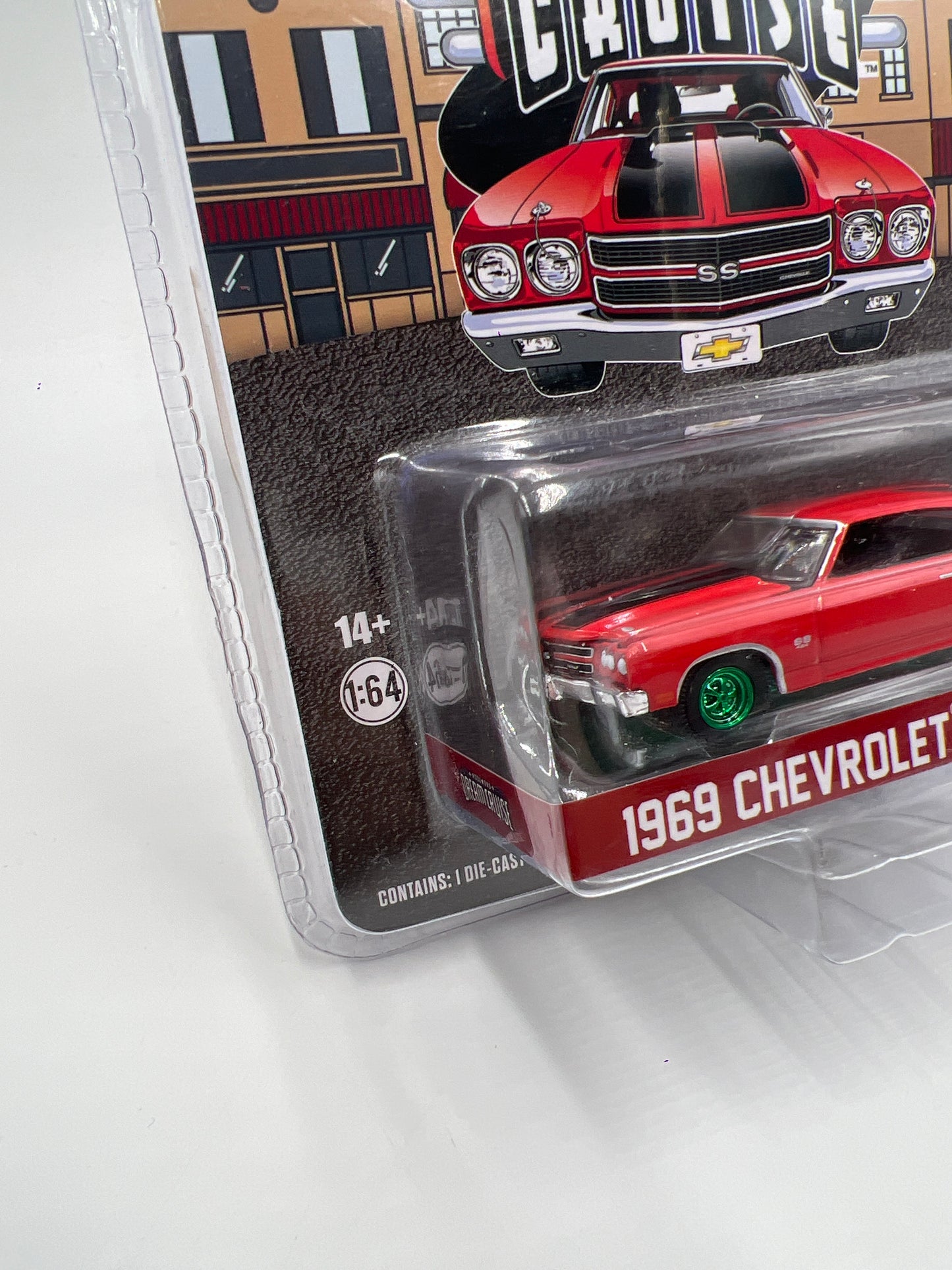 Greenlight Woodward Dream Cruise Series 1 CHASE 1969 Chevrolet Chevelle SS Red