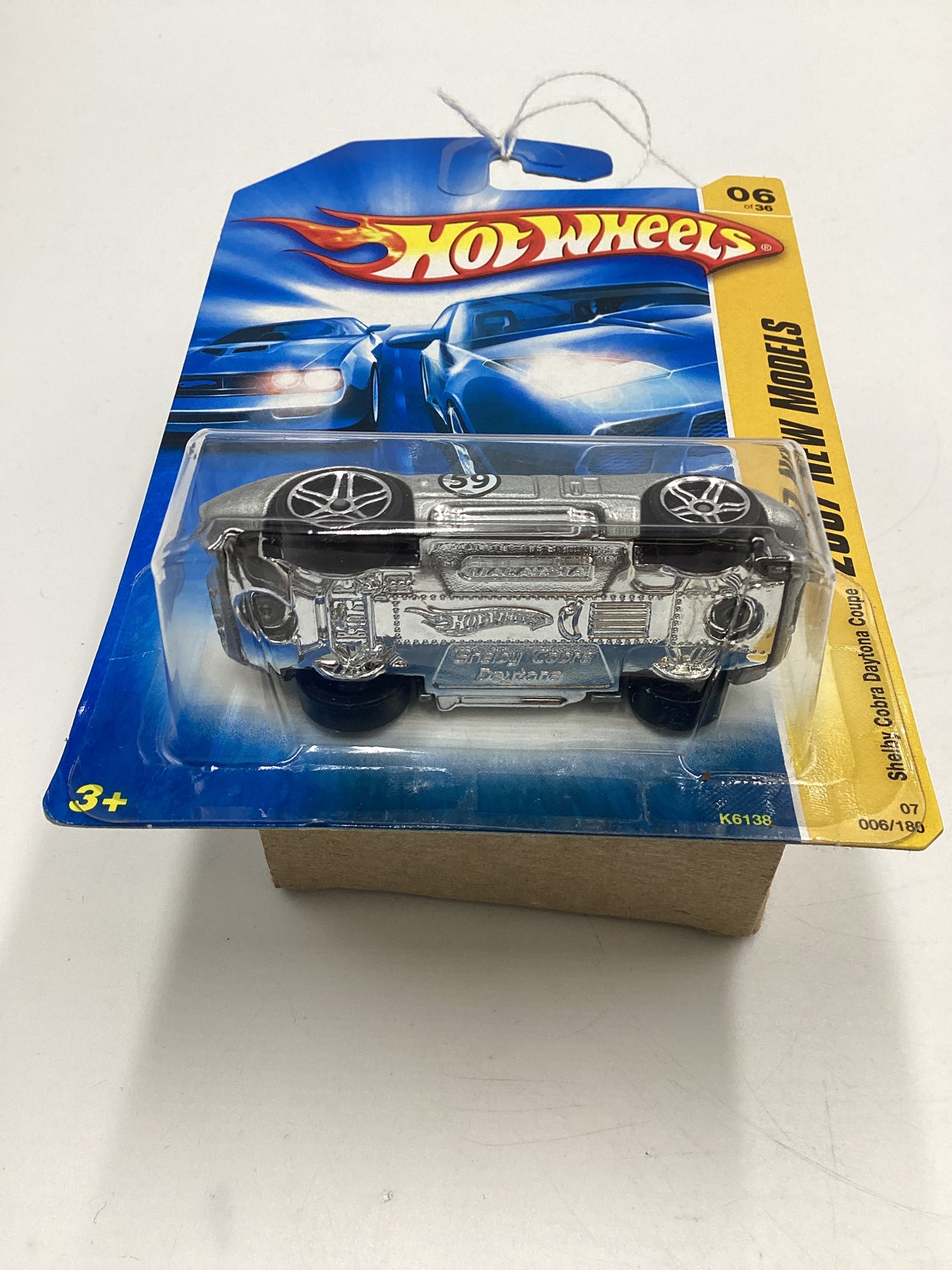 2007 Hot Wheels New Models #6 Shelby Cobra Daytona Coupe Silver 21A