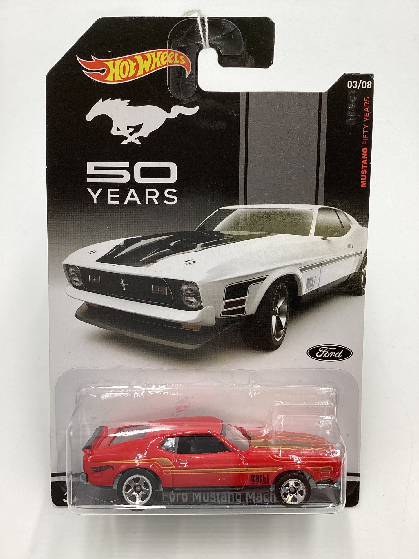 Hot Wheels Mustang 50 Years #3 1971 Ford Mustang Mach 1 Red 152F