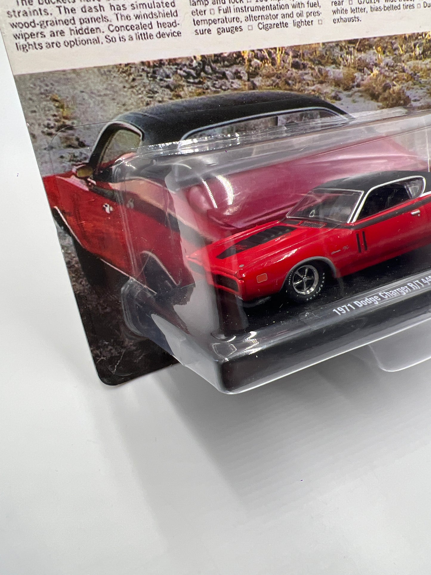 M2 Machines Auto-Drivers 1971 Dodge Charger R/T 440 6-Pack Red R69 189B