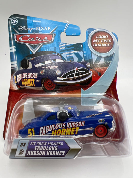 Disney Pixar Cars Look My Eyes Change #33 Pit Crew Member Fabulous Hudson Hornet