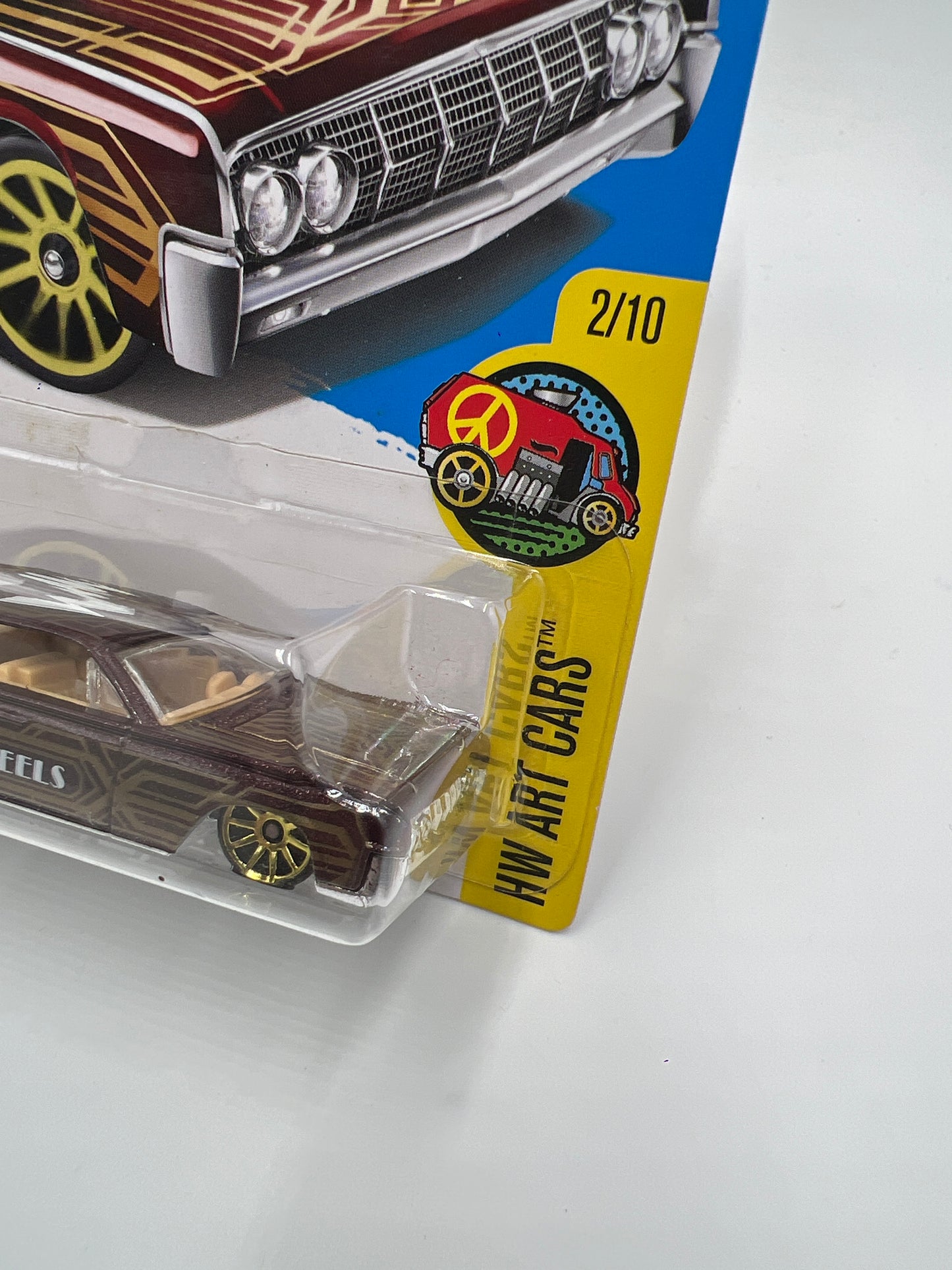 2017 Hot Wheels Art Cars #15 64 Lincoln Continental Brown 55C