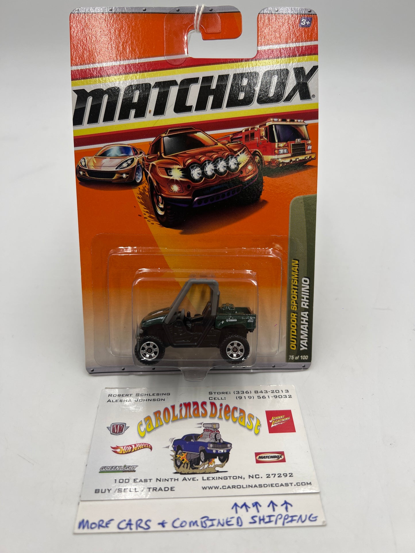 Matchbox 2010 Outdoor Sportman Yamaha Rhino Green #75 67H