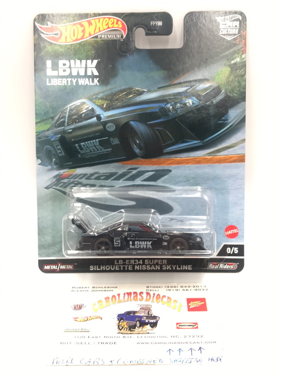 2023 Hot wheels car culture Mountain Drifters LB er34 Super silhouette nissan skyline Chase VHTF w/protector