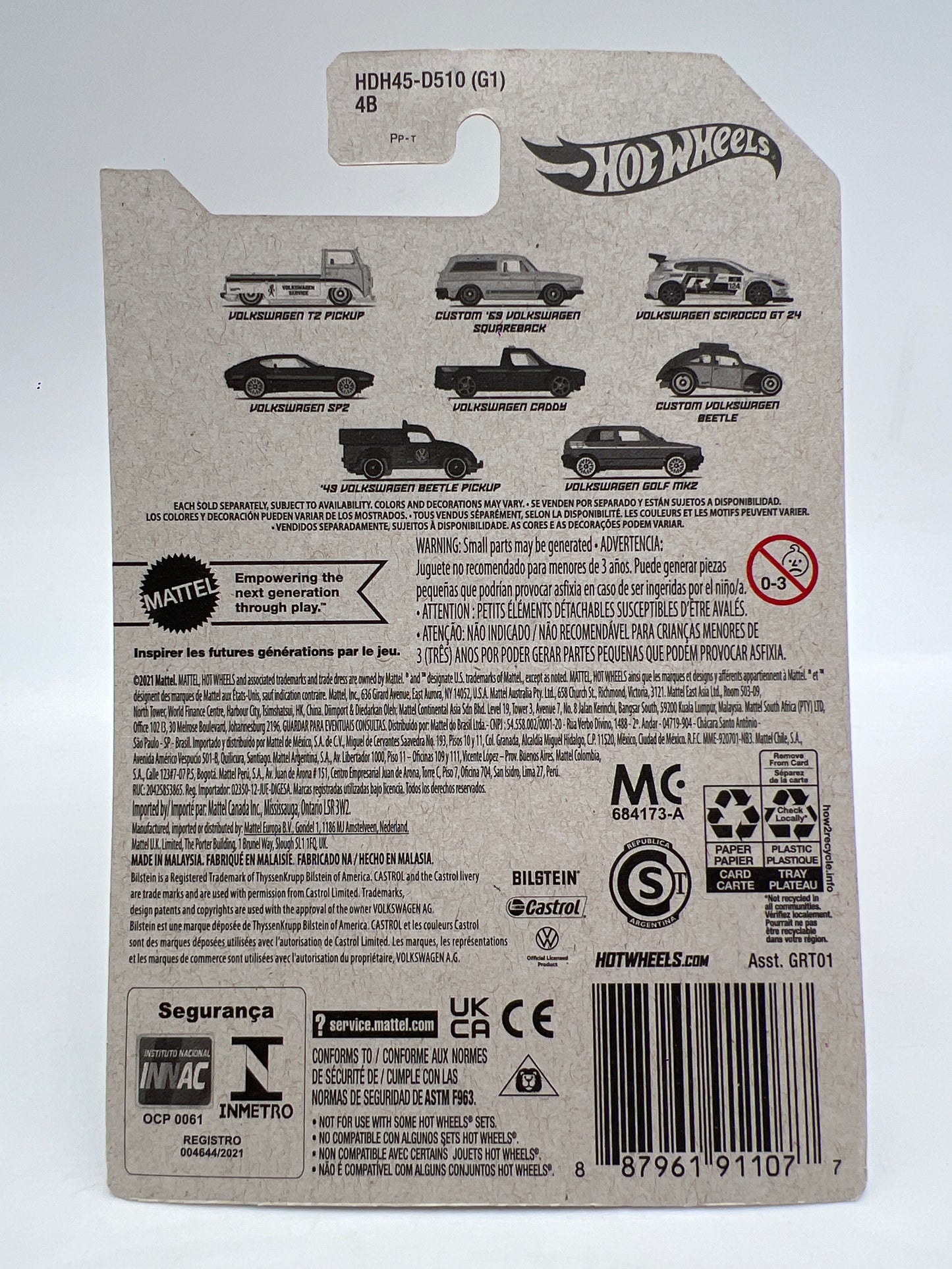 Hot Wheels Volkswagen Series #6 Custom Volkswagen Beetle 160i