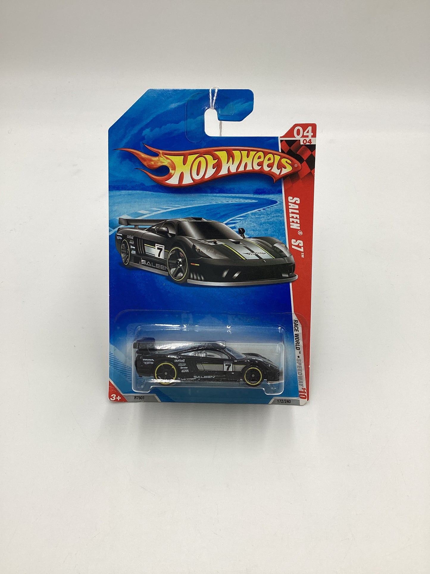 2010 Hot wheels HW Race World #172 Black Saleen S7 24A