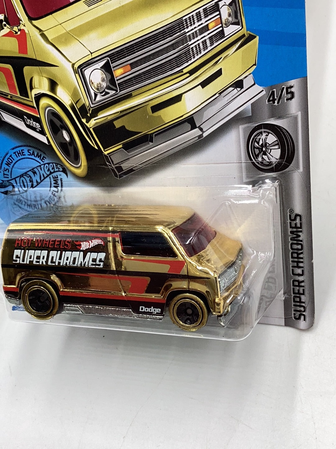 2019 Hot wheels #23 Custom 77 Dodge Van Gold 43D