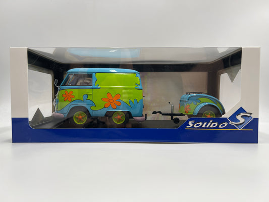 Solido 1:18 Scale Mystery Machine Kool Kombi W/Trailer