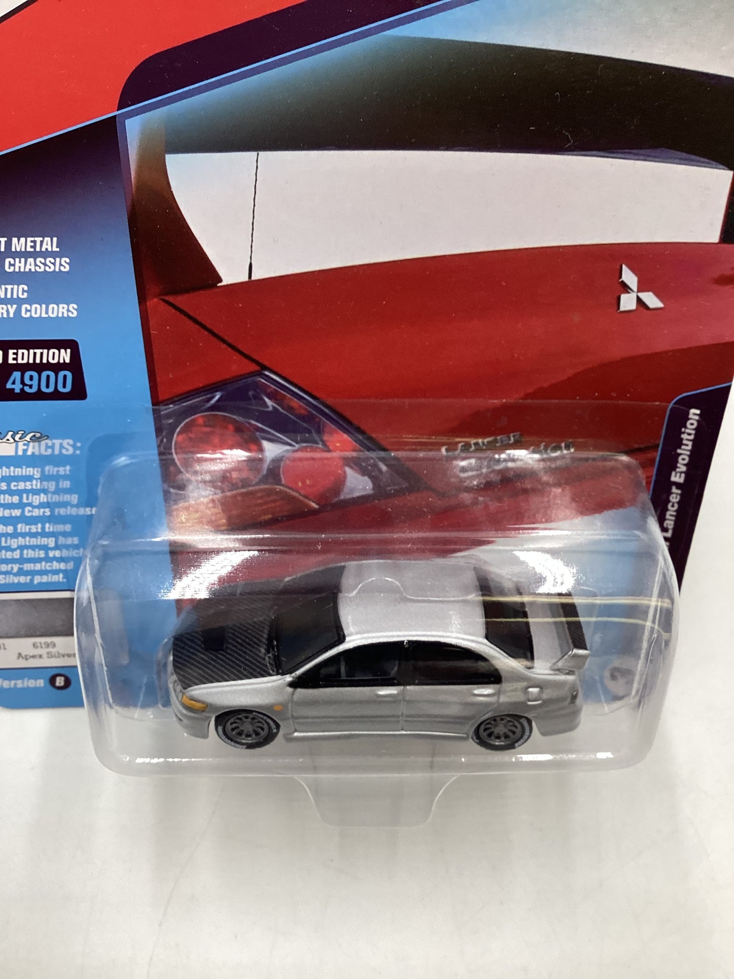 Johnny Lightning Classic Gold Collection #3 2004 Mitsubishi Lancer Evolution Silver 191D