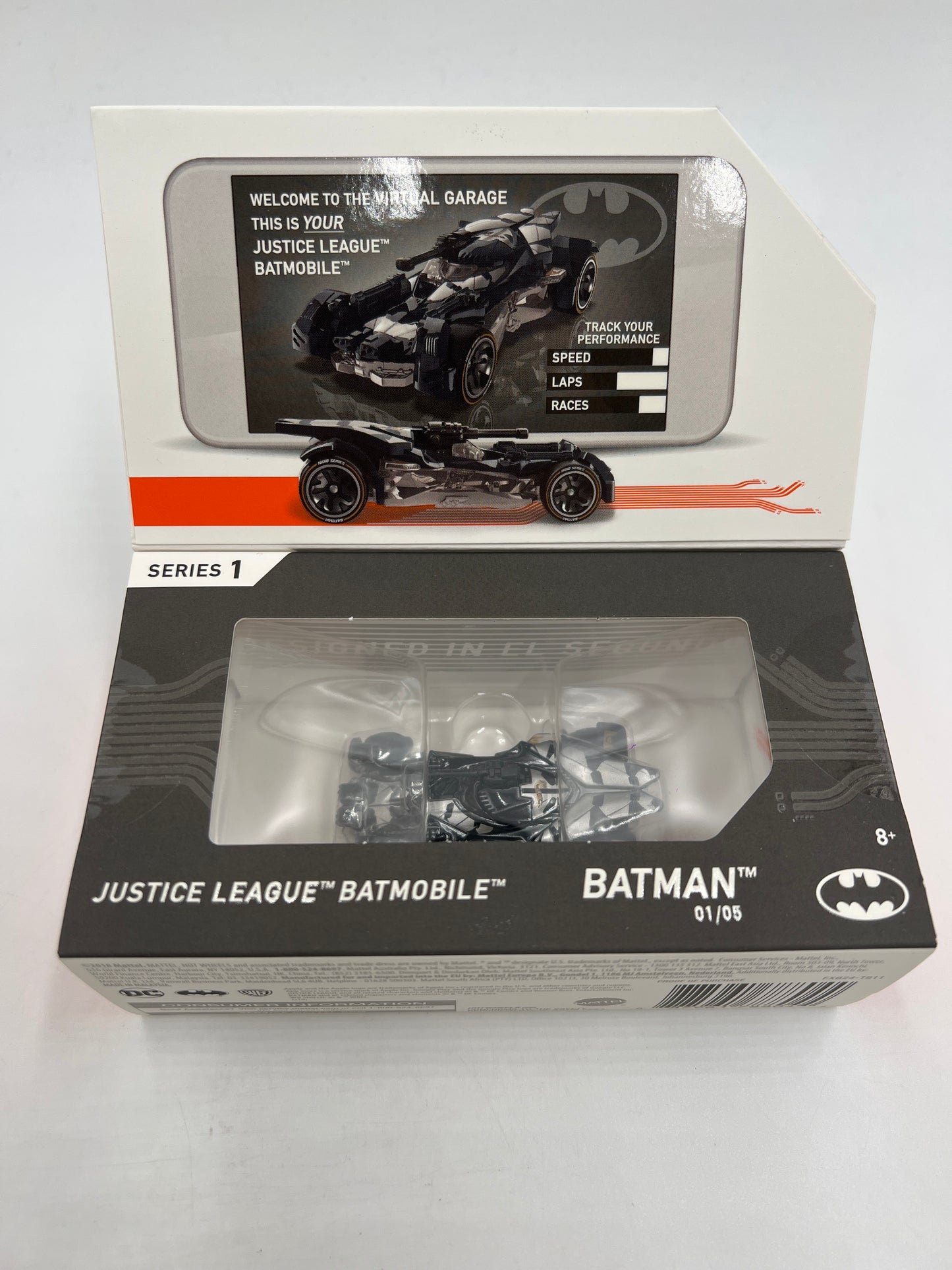 Hot Wheels iD Batman Series 1 #1 Justice League Batmobile Black Sealed