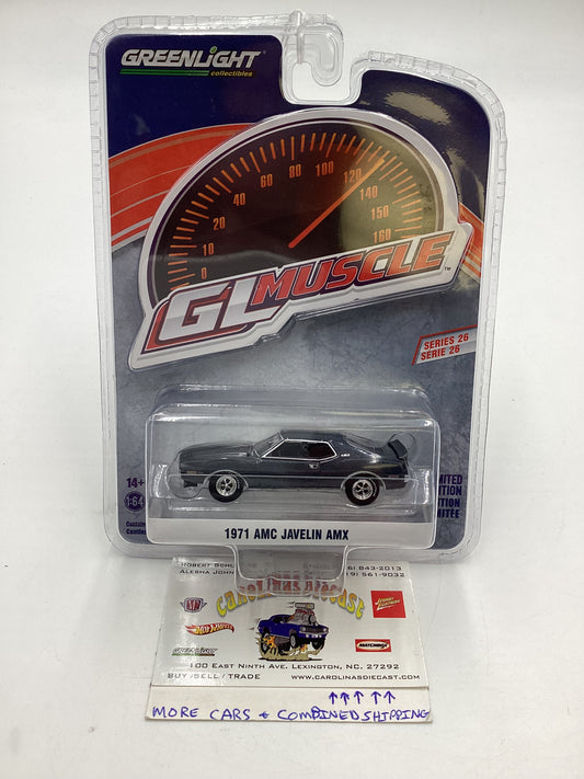 Greenlight GL Muscle Series 26 1971 AMC Javelin AMX Gray 178E