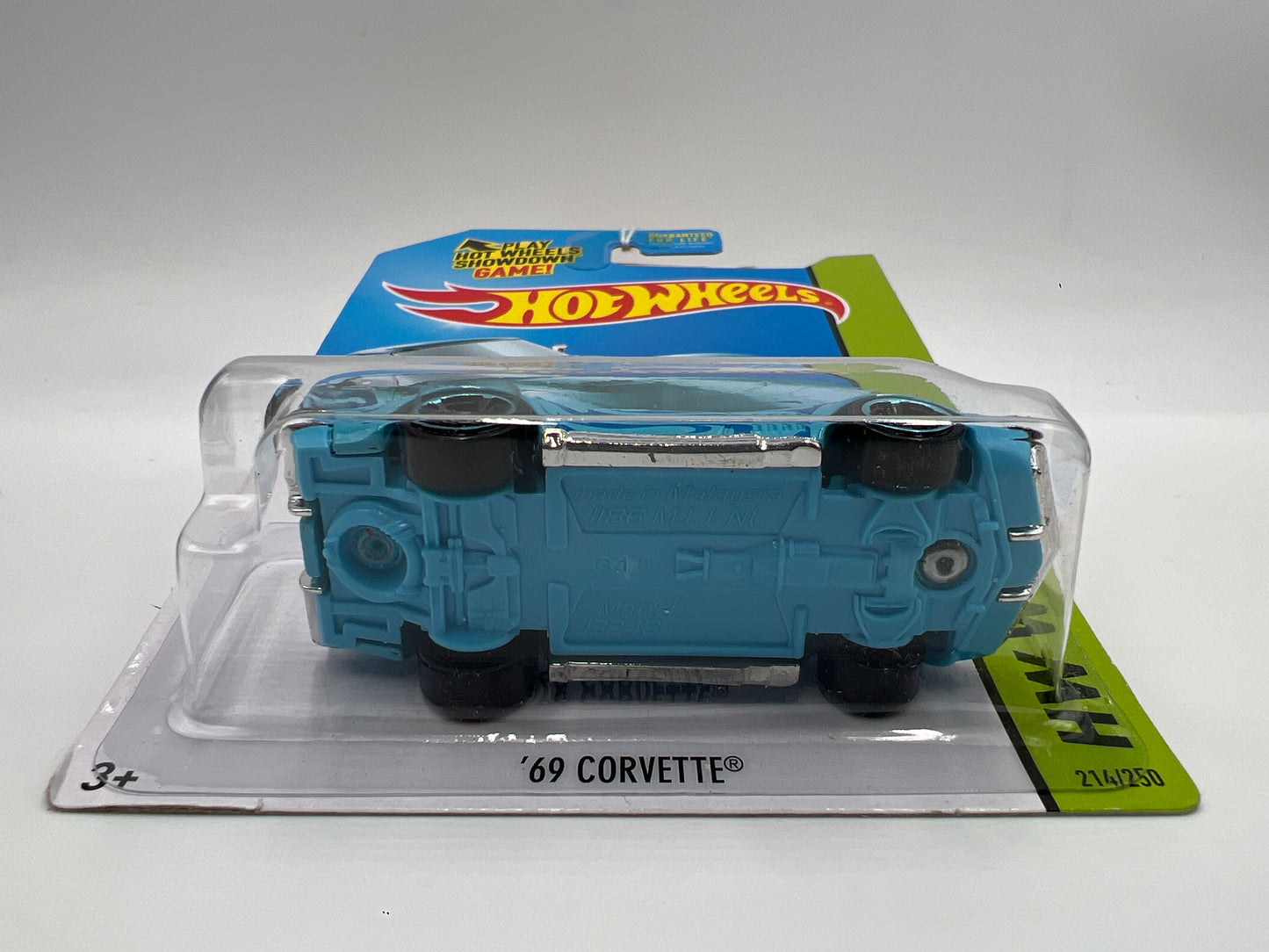 2014 Hot Wheels Workshop #209 Kmart Exclusive 69 Corvette Light Blue 239B