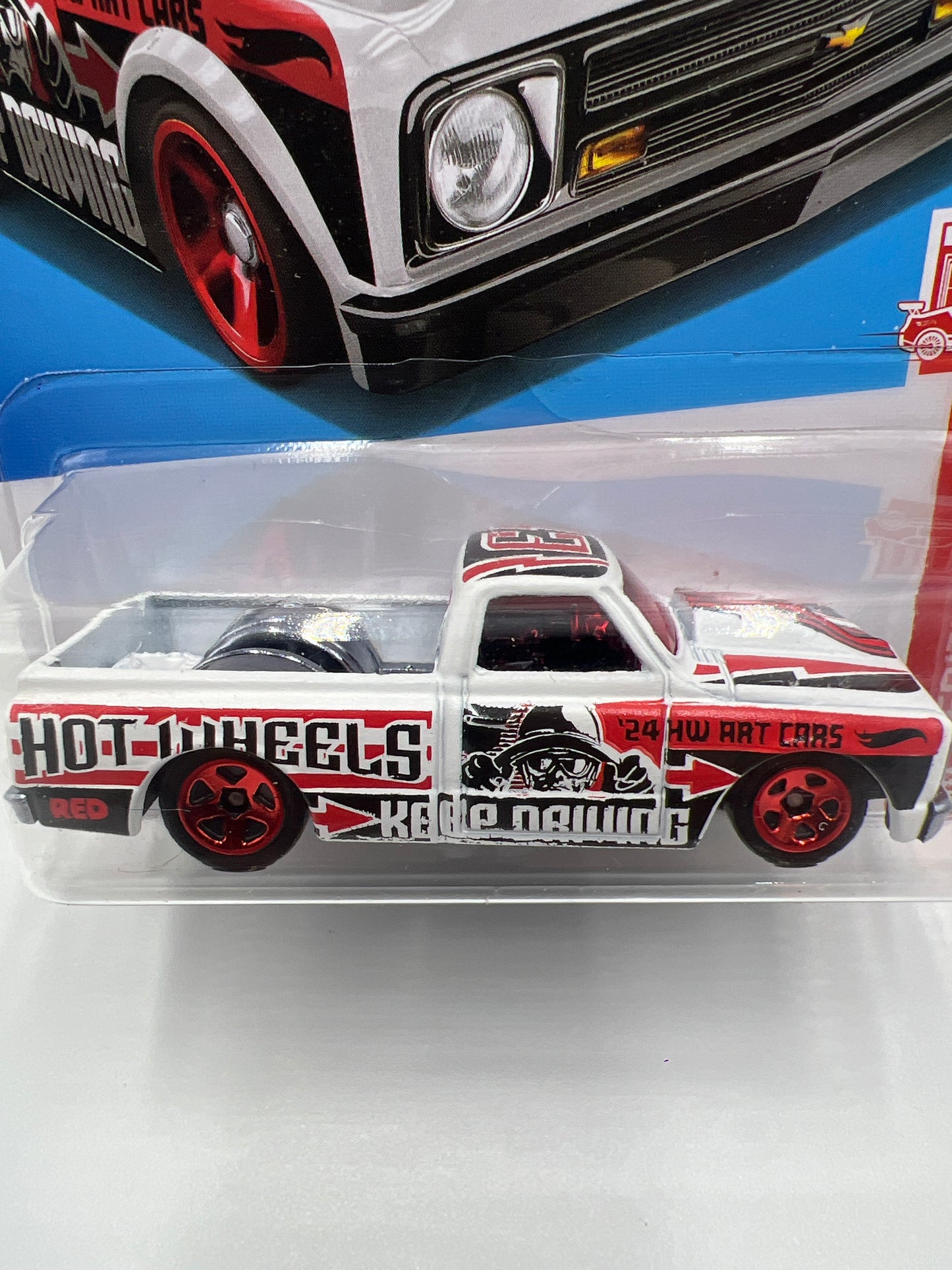 2024 Hot Wheels Target Exclusive Red Edition #83 67 Chevy C10 White 145C