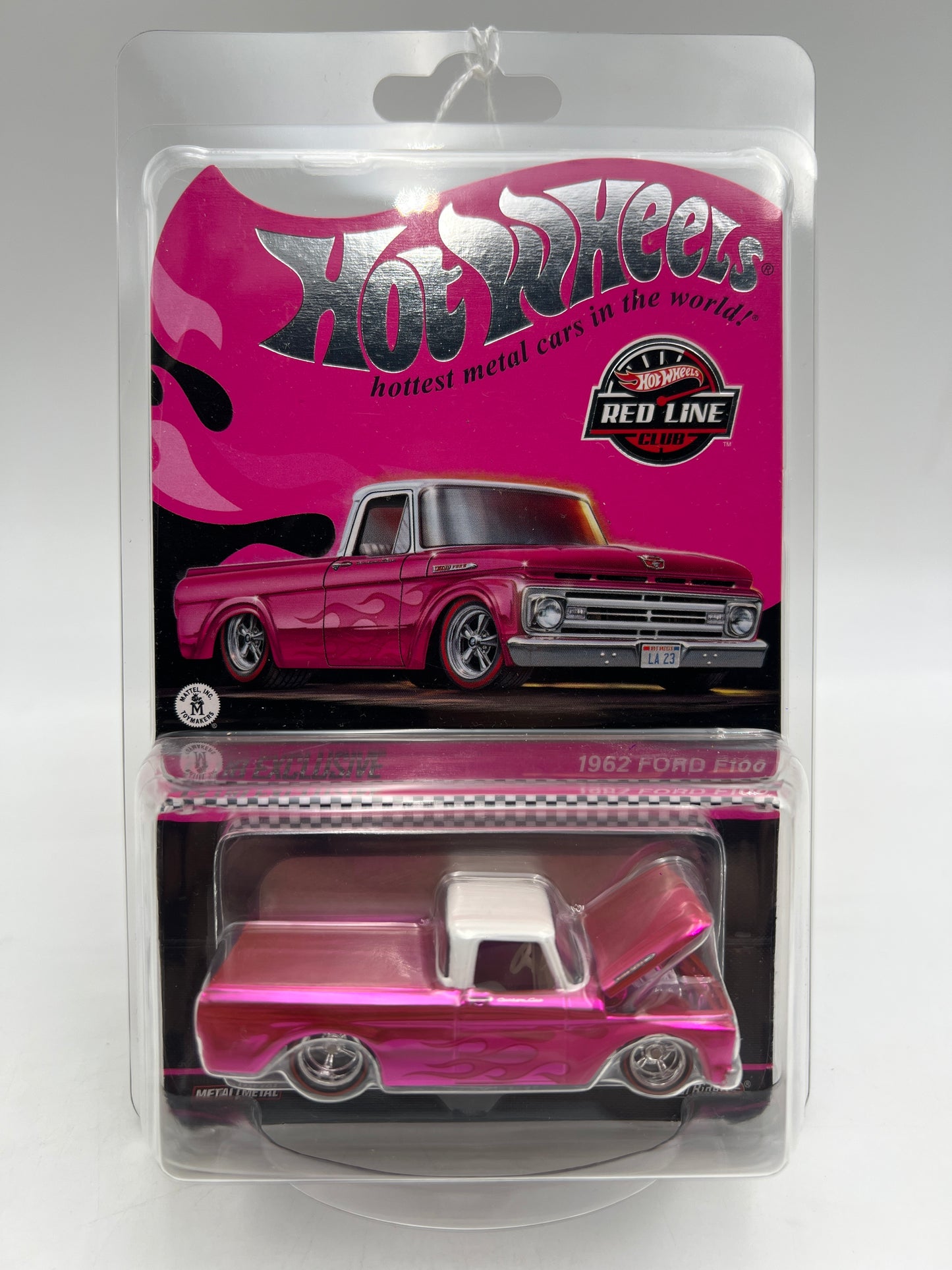 2023 Hot Wheels RLC Club Exclusive 1962 Ford F-100 Pink W/Protector