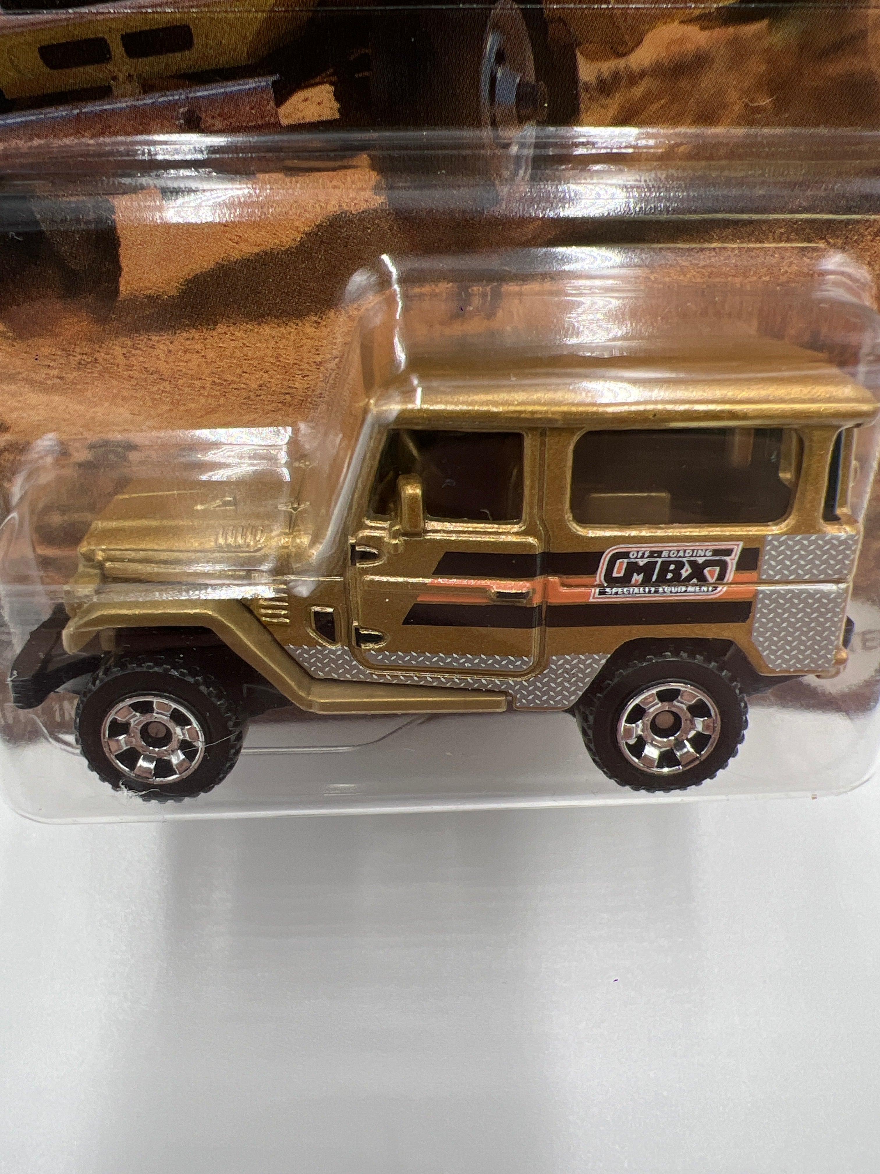 2024 Matchbox Off Road Rally #5 1968 Toyota Land Cruiser FJ40 Gold