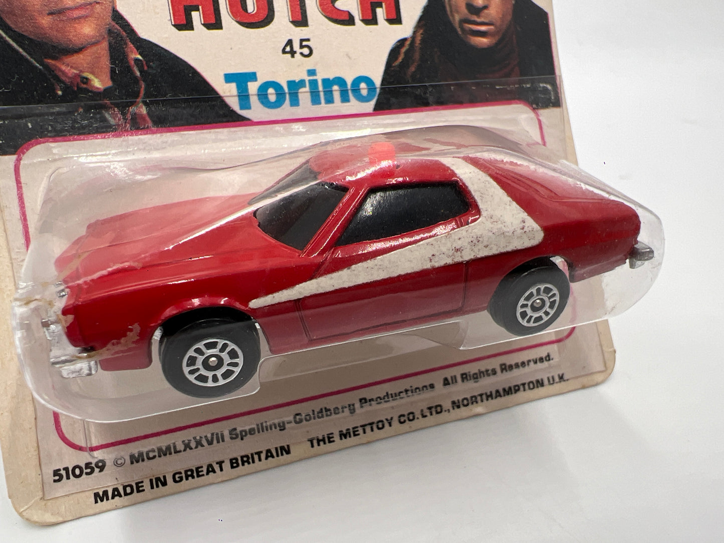 1976 Corgi Junior #45 Starsky & Hutch Ford Torino Red W/Protector VHTF