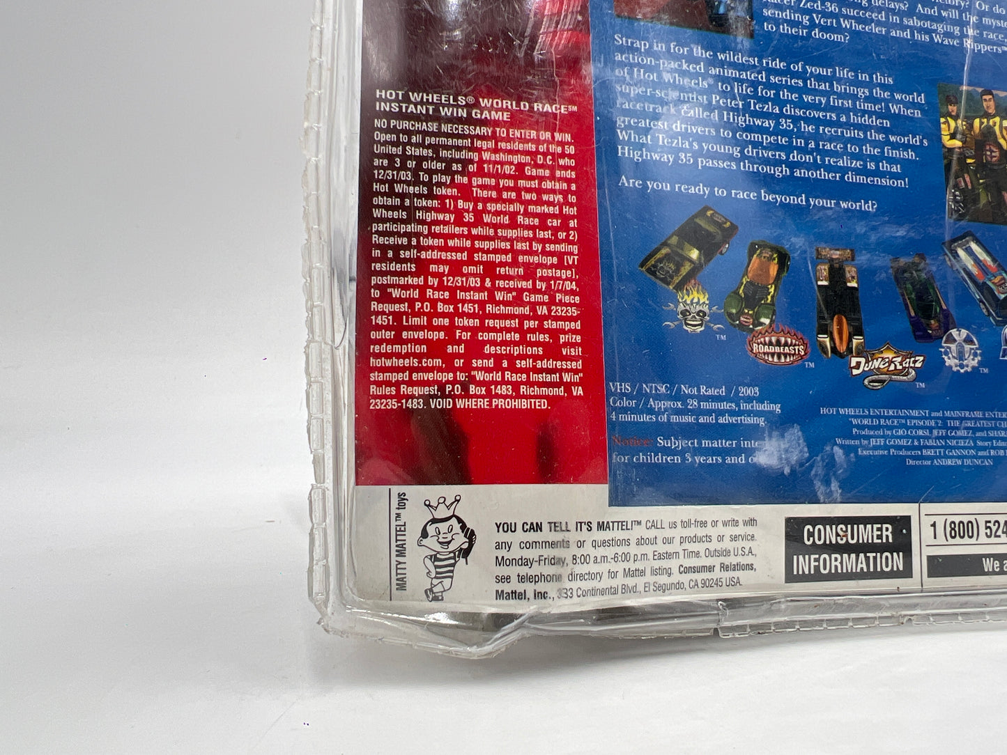 Hot Wheels Highway 35 World Race Video VHS Pack Sling Shot & Backdraft VHTF Bad Package