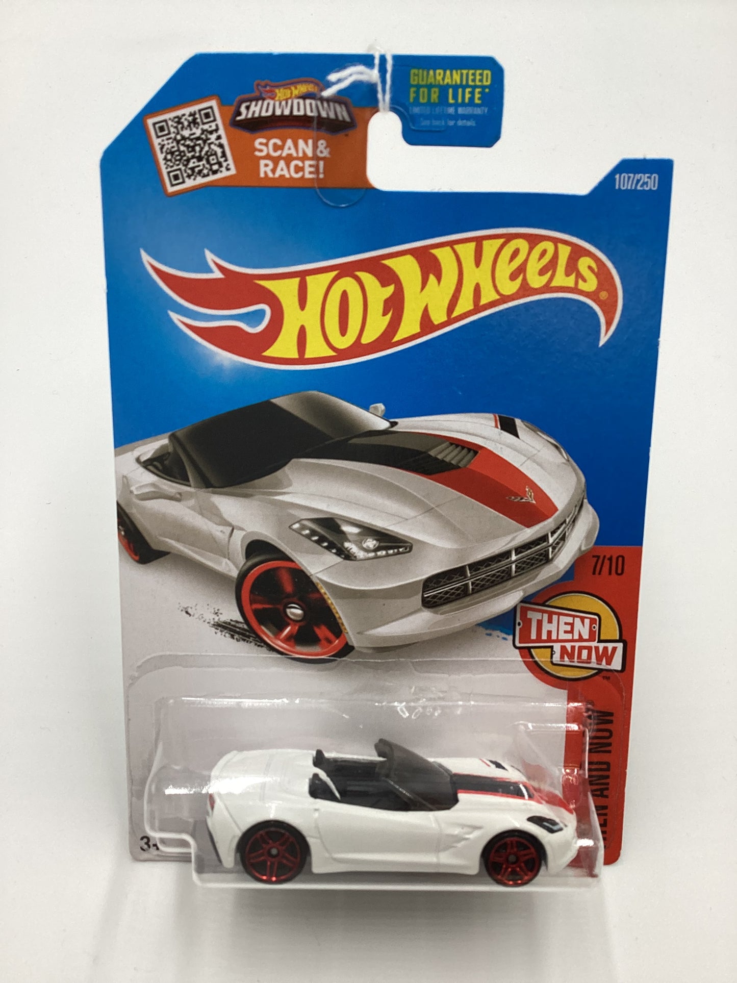 2016 Hot Wheels #107 14 Corvette Stingray White 5B