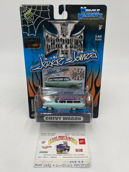 Muscle Machines West Coast Choppers Jesse James Chevy Wagon Light Blue 215A