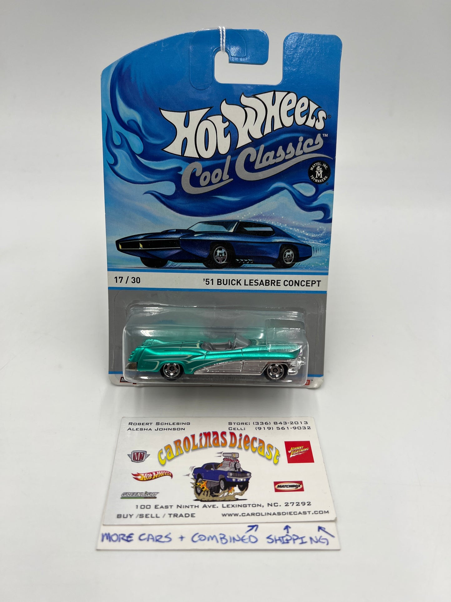 Hot Wheels Cool Classics #17 51 Buick Lesabre Concept Spectrafrost Green/Aqua SR
