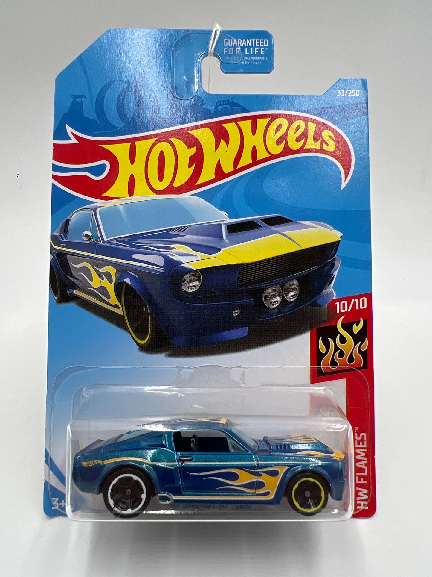 2019 Hot Wheels Flames #33 67 Shelby GT-500 Blue