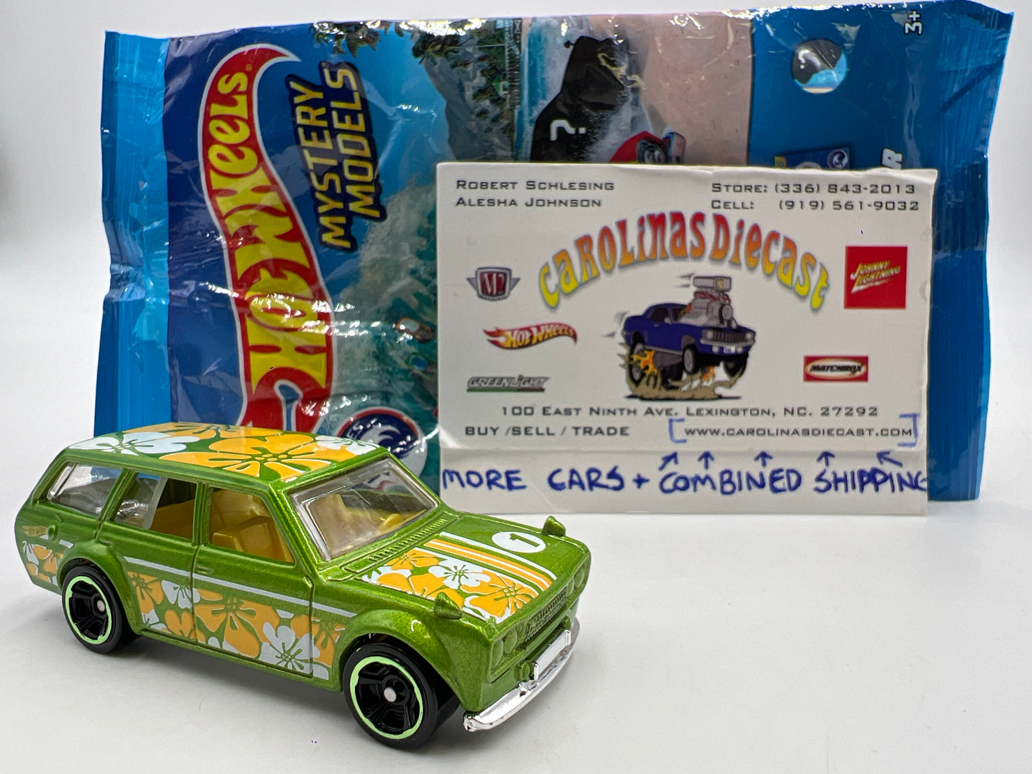 2018 Hot Wheels Mystery Models Series 3 #1 Chase Datsun Bluebird 510 Wagon Green