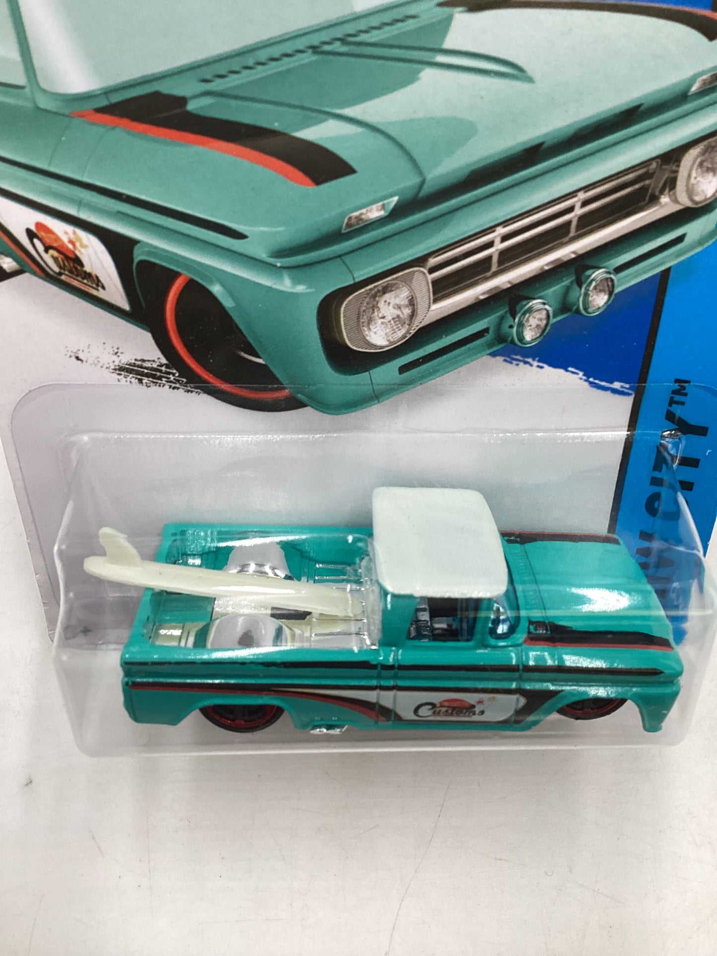 2015 Hot wheels #72 Custom 62 Chevy Blue