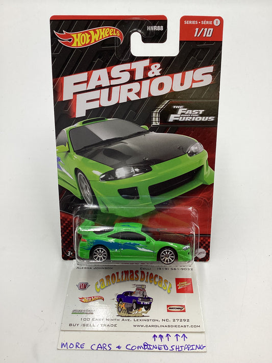 2023 Hot wheels Fast and Furious Series 1 #1 95 Mitsubishi Eclipse Green W/ protector