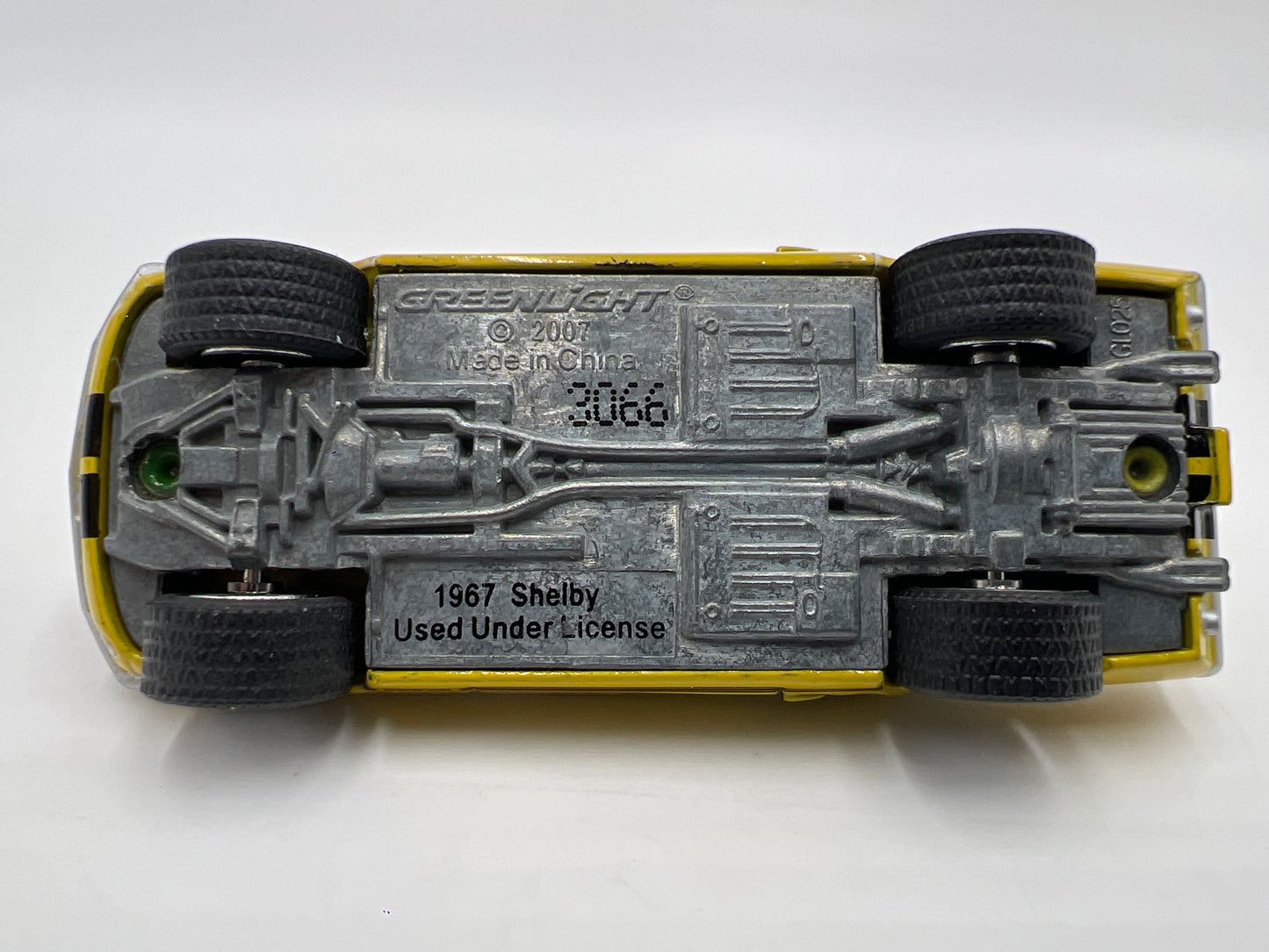 Greenlight Premium 1/64 1967 Shelby GT 500 Yellow Loose