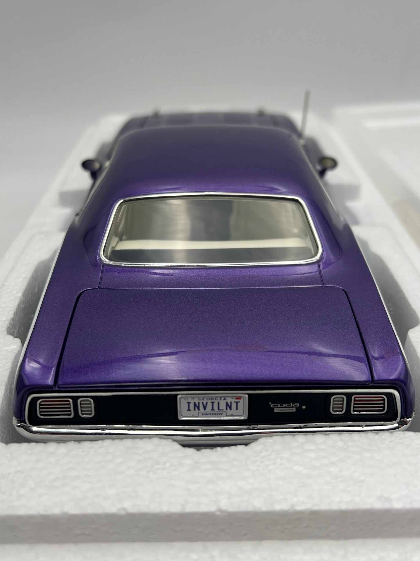 Acme 1:18 Scale 1 Of Only 350 Made 1971 Plymouth 383 Cuda Purple W/Box VHTF