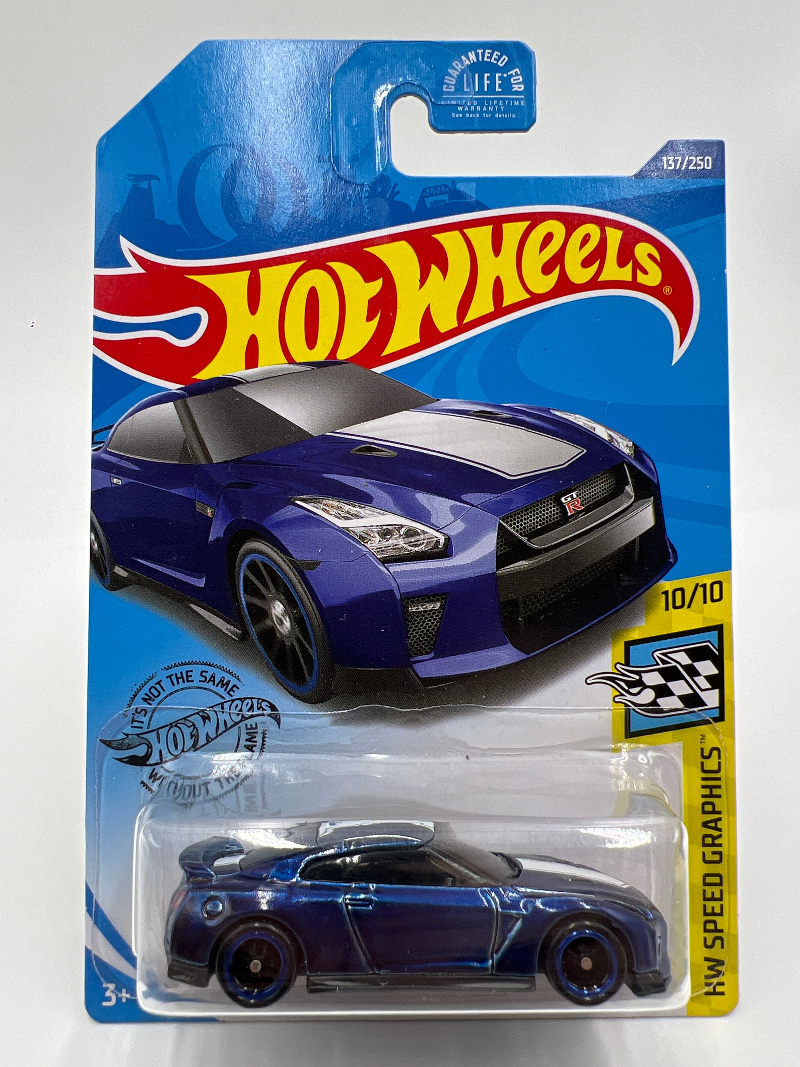 2020 Hot Wheels Super Treasure Hunt #137 17 Nissan GT-R R35 Blue W